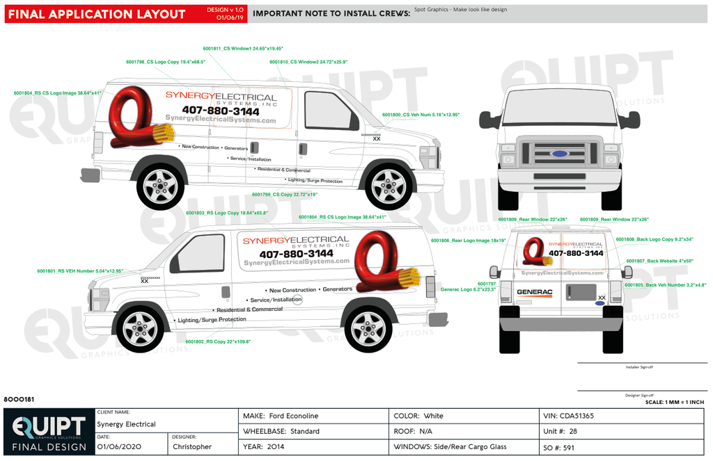 Synergy Electrical Systems, Ford Econoline, 2014, Kit