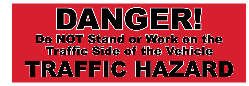 Traffic Hazard Decal-6_04 x 2_00